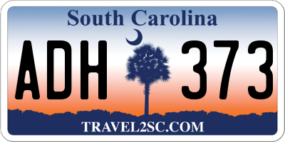 SC license plate ADH373