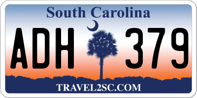 SC license plate ADH379