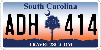 SC license plate ADH414
