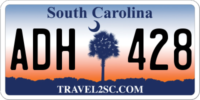 SC license plate ADH428