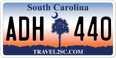 SC license plate ADH440