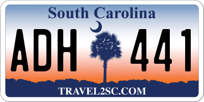 SC license plate ADH441