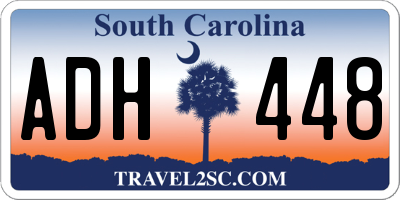 SC license plate ADH448