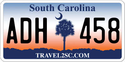 SC license plate ADH458