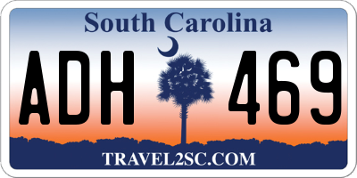 SC license plate ADH469