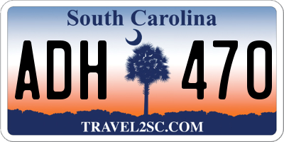 SC license plate ADH470