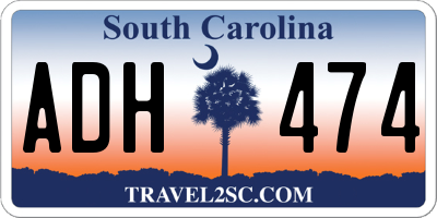 SC license plate ADH474