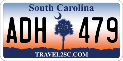 SC license plate ADH479