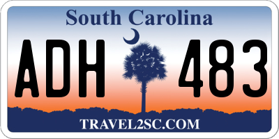 SC license plate ADH483