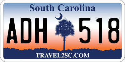 SC license plate ADH518