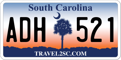 SC license plate ADH521