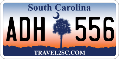 SC license plate ADH556