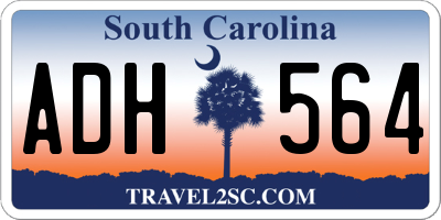SC license plate ADH564