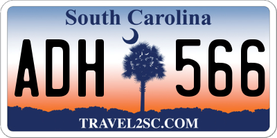 SC license plate ADH566