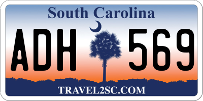 SC license plate ADH569
