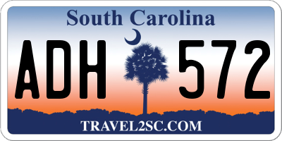 SC license plate ADH572