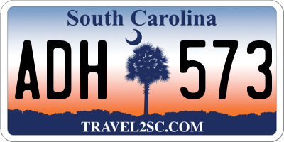 SC license plate ADH573