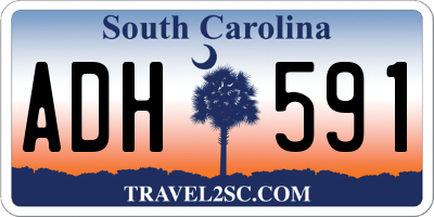 SC license plate ADH591