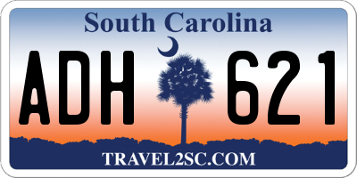 SC license plate ADH621