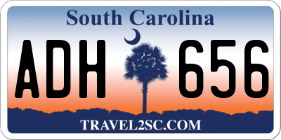 SC license plate ADH656