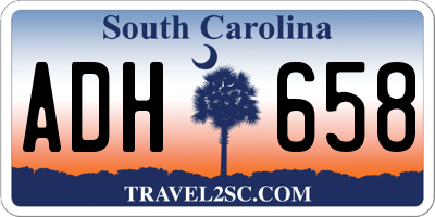 SC license plate ADH658