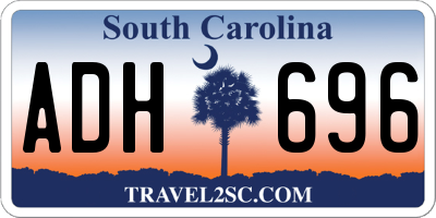 SC license plate ADH696