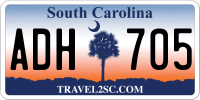 SC license plate ADH705