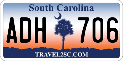 SC license plate ADH706