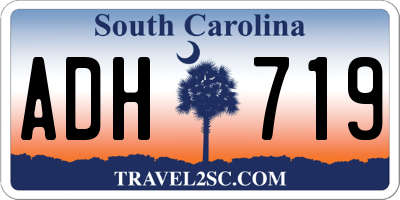 SC license plate ADH719