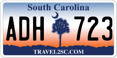 SC license plate ADH723
