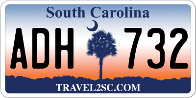 SC license plate ADH732