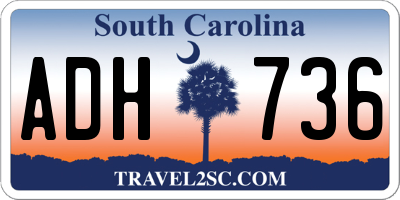 SC license plate ADH736