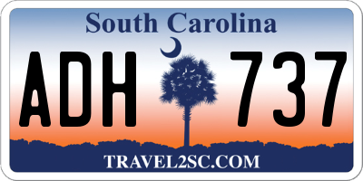 SC license plate ADH737