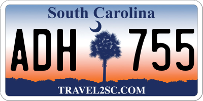 SC license plate ADH755