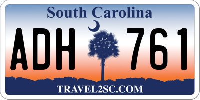 SC license plate ADH761