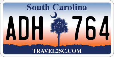 SC license plate ADH764