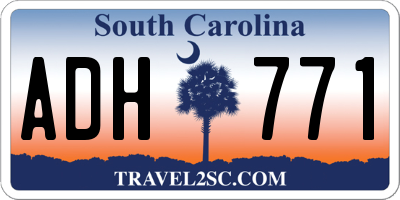 SC license plate ADH771