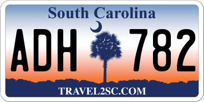 SC license plate ADH782
