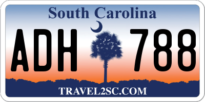 SC license plate ADH788