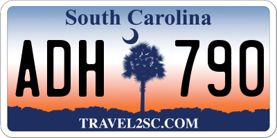 SC license plate ADH790
