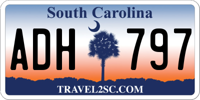 SC license plate ADH797
