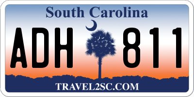 SC license plate ADH811