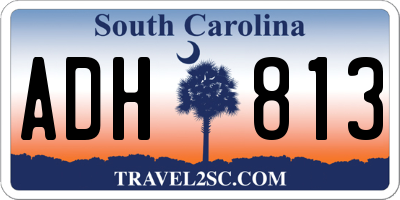 SC license plate ADH813
