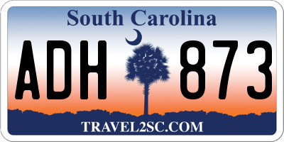 SC license plate ADH873