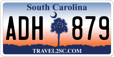 SC license plate ADH879