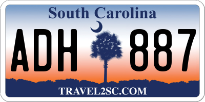 SC license plate ADH887