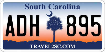 SC license plate ADH895