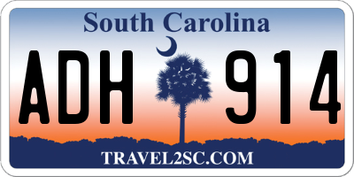 SC license plate ADH914