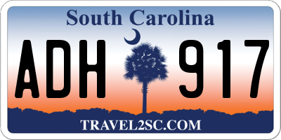 SC license plate ADH917