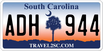 SC license plate ADH944